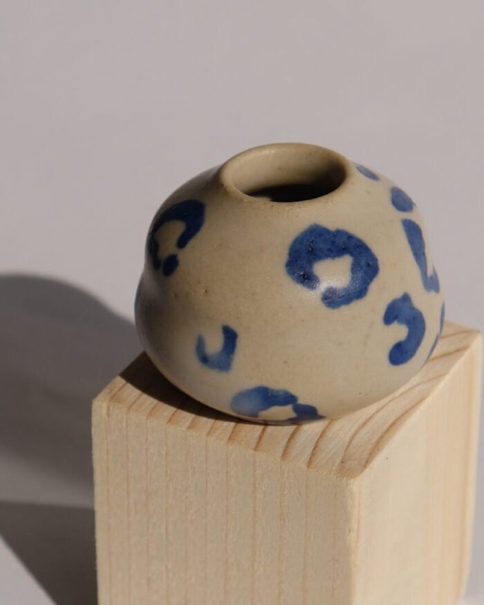 mini bleu léopard
