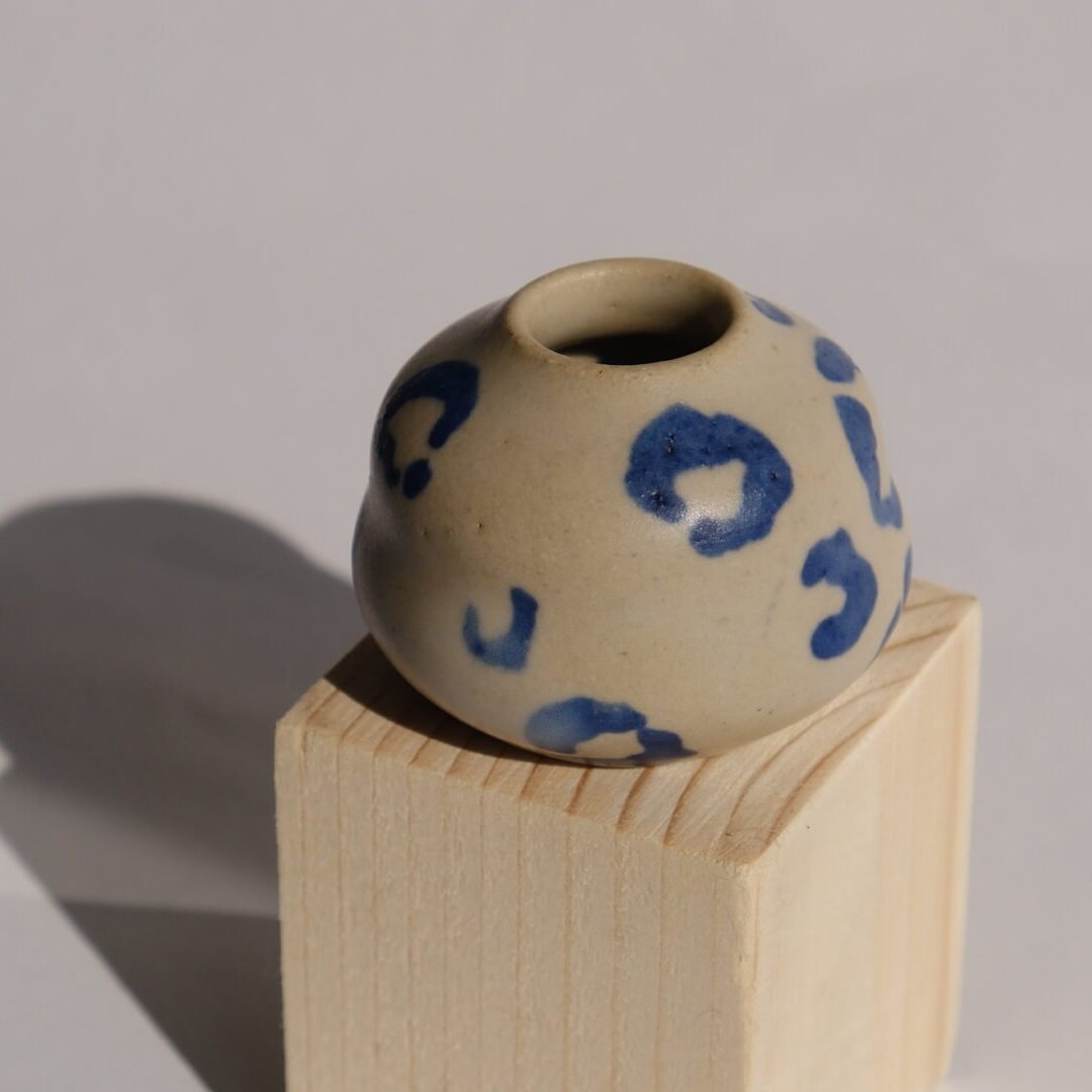 mini bleu léopard